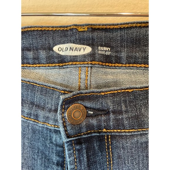 Old Navy Dark Wash Curvy Bootcut Jean - Picture 4 of 5